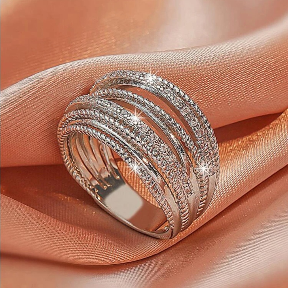 Cubic zirconia Bling Ring NEW